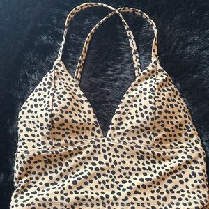 Forever 21 Leopard Print Halter Top